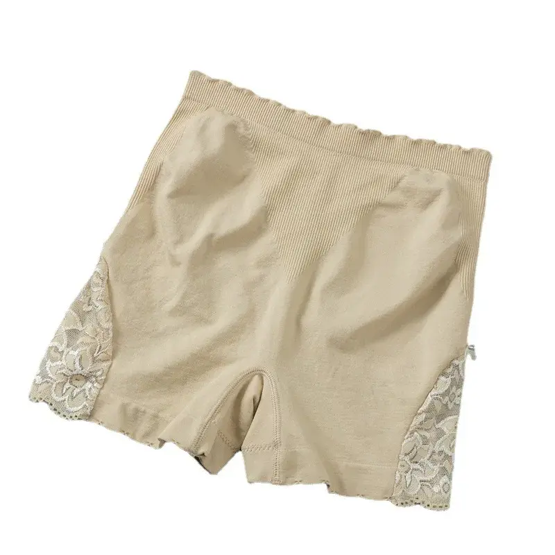 Seamless Lace Safety Short Pants Thin Dress Leggings High Waist Hip-lifting Pants Ice Silk Panties Summer Underwear Accessories
