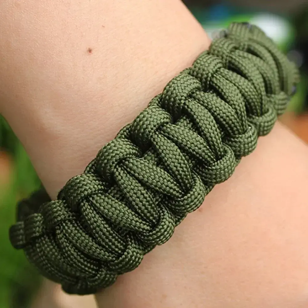 Braided Bracelet Men Women Paracord Outdoor Survival Bracelet Multifunction Camping Rescue Emergency Rope Bangles Compass
