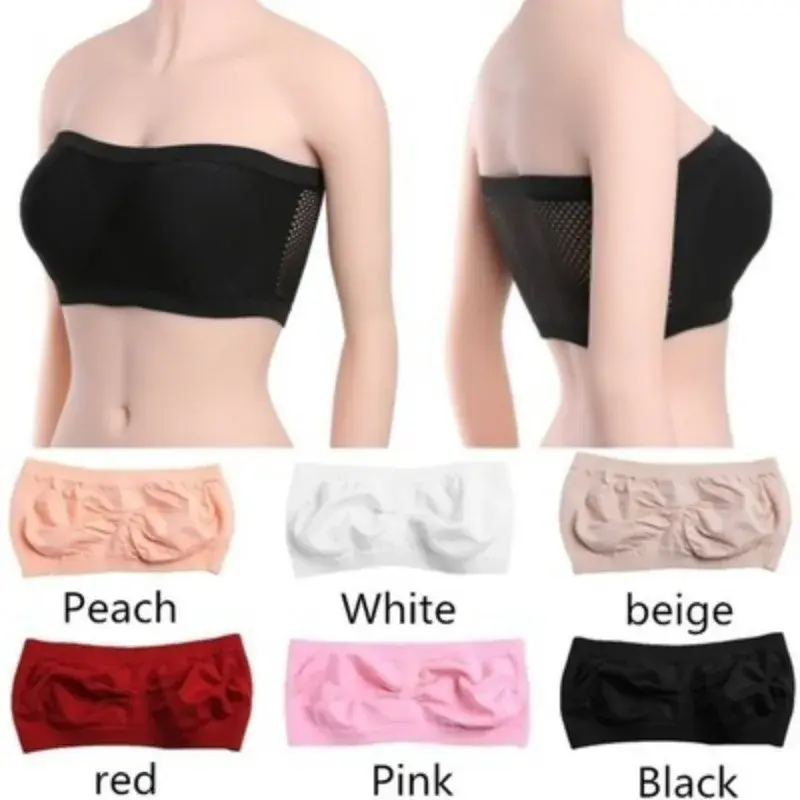 Women Sexy Strapless Bra Invisible Push Up Bras Underwear Seamless Solid Color Without Straps Bralette Lingerie Bras Bra Female