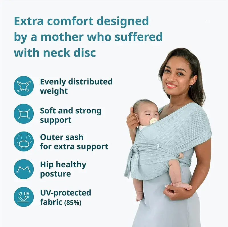 Baby Sling Wrap Infant Newborn Adjustable Stretchy Carrier Belt Portable Breathable Toddler Multifunctional Travel Supplies