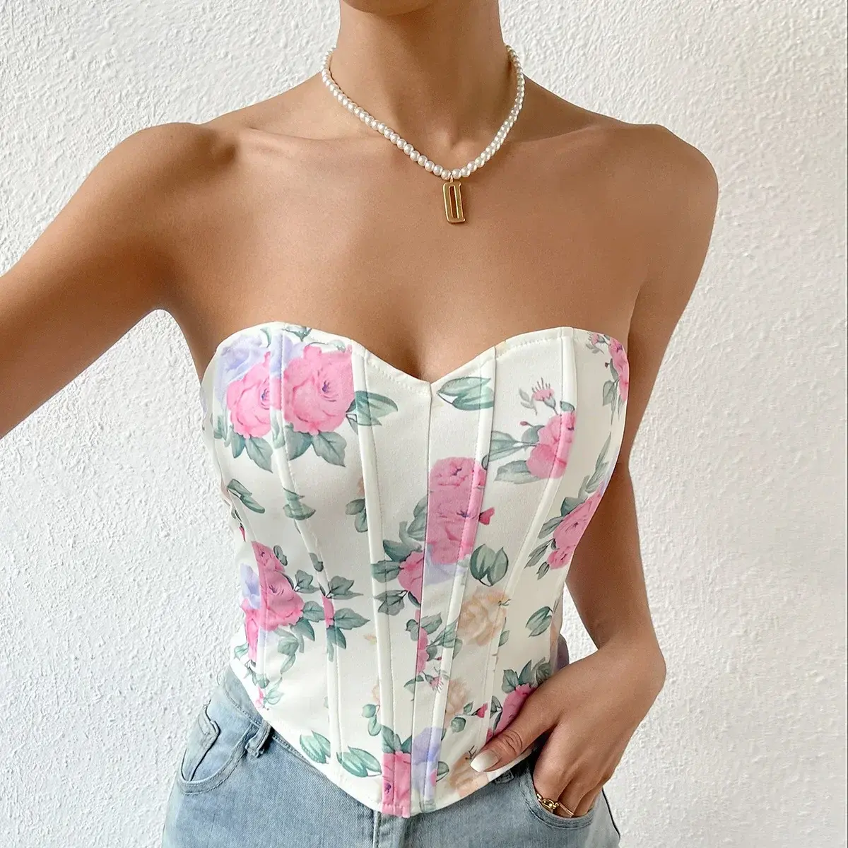 Sexy Corsets Women Shaper Camis Underbust Body Woman Clothes Casual Bustier Ladies Crop Tops Lingerie Strapless Tanks