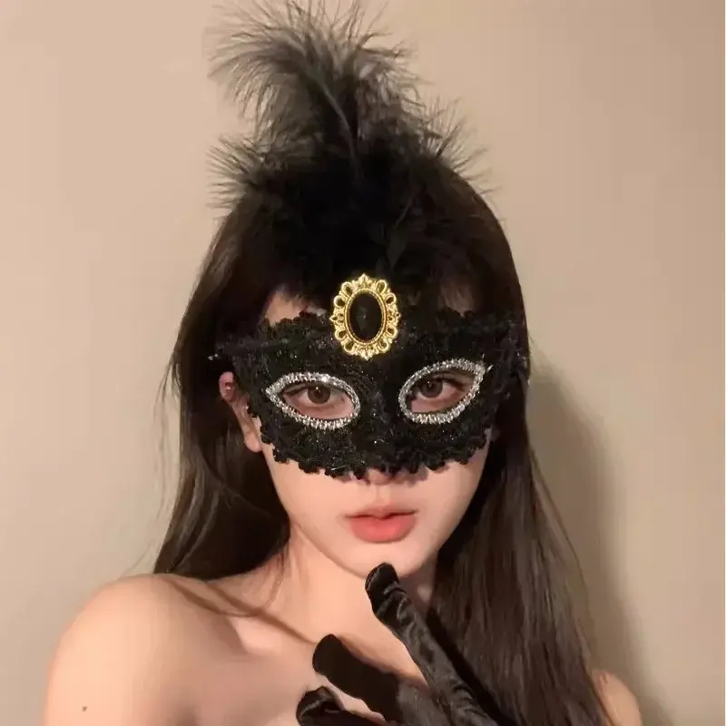 Sexy Lace Mask Women Eye Masquerade Halloween Party Masks Masked Ball Cosplay Masque Venetian Costumes Carnival Half Face Mask