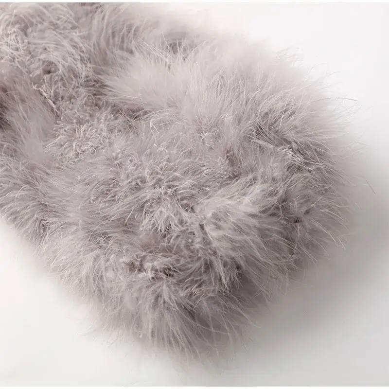 Faux Fur Plush Tube Top Warm Crop Sleeveless Backless Crop Tops Fluffy Strapless Stitching Tank Top Night Party
