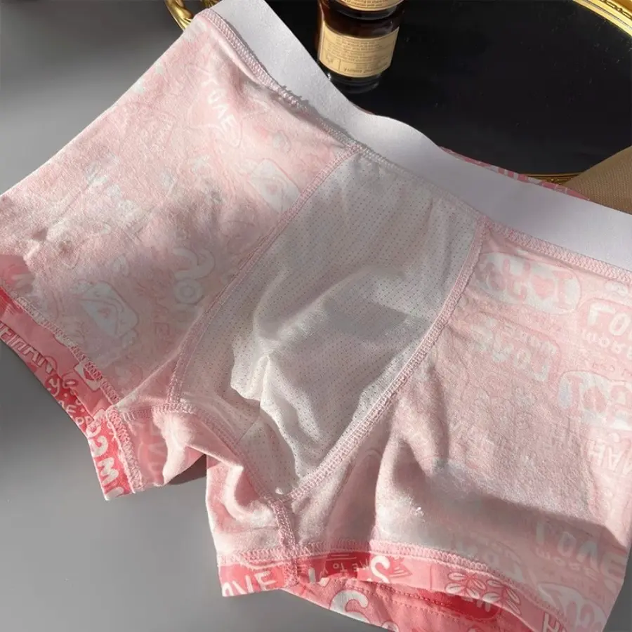 Cotton Women Panties Cartoon Shorts Sports Boxer Breathable Summer Sexy Underwear Mid-Waist Boyshort Female Student Pants