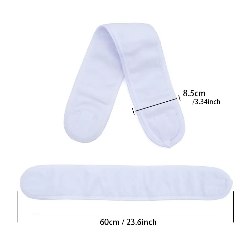 Adjustable Head Band Women Spa Wide Hairband Yoga Bath Shower Makeup Wash Face Cosmetic Headband Soft Toweling Hair Accessories