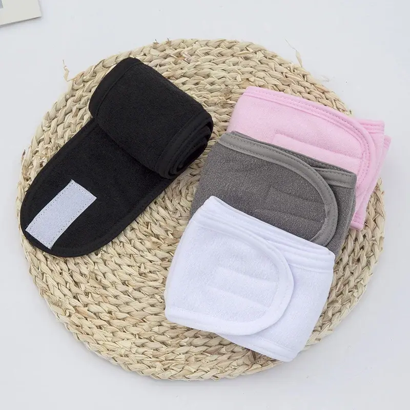 Adjustable Head Band Women Spa Wide Hairband Yoga Bath Shower Makeup Wash Face Cosmetic Headband Soft Toweling Hair Accessories
