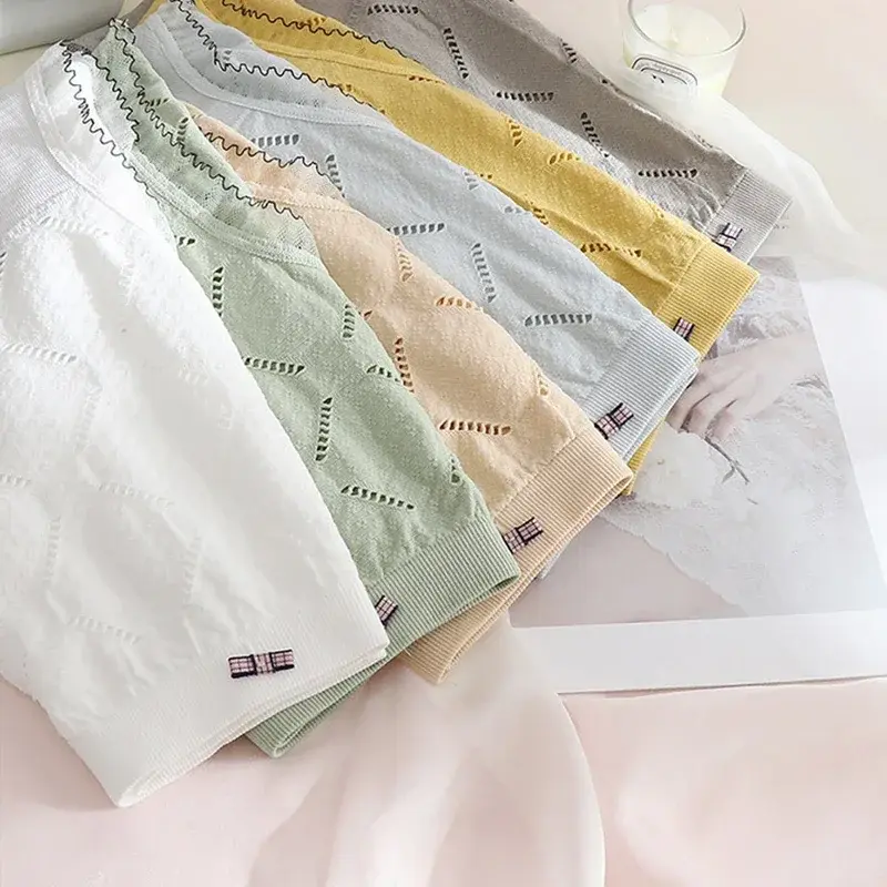 New Women's Underwear Sexy Lace Panties Large Size Fashion Comfort Solid Color Briefs Mid Waist Seamless Underpants Lingerie