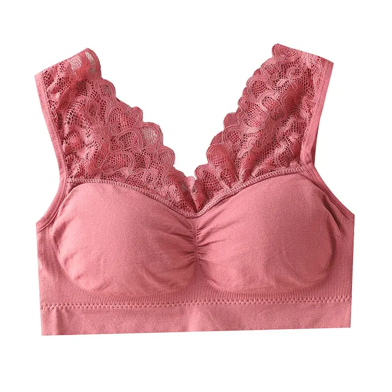 Bras For Women Underwear Plus Size Bra Seamless Brassiere Wireless Bralette Push Up BH Sexy Lace Bra With Pad Vest Top