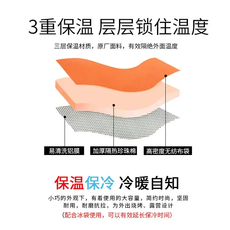 Waterproof Insulated Bag Cooler Bag Insulation Folding Picnic Portable Ice Pack Food Thermal Bag Food Delivery Bag Pizza Bag