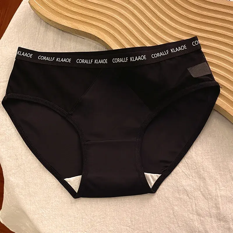 Seamless Underwear Pure Cotton Mid Waist Triangle Pants Women's Panties Female Underpants Solid Color Panty Women's Underwear