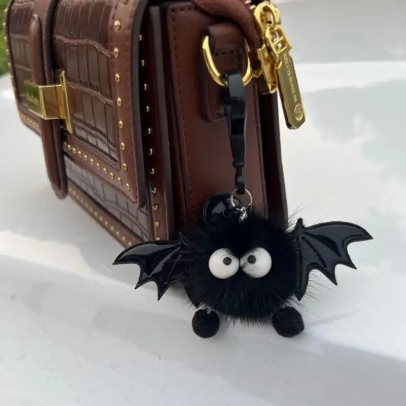 Keychain Cute Cartoon Imitation Mink Little Devil Backpack Bag Doll Pendant High Aesthetic Value Plush Keychain