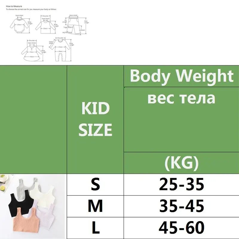 Girls Bra Kids Cotton Comfort Bras Baby Girl Solid Colors Top Child Casual Underwear For Girls Clothes For Teens Sports Bra
