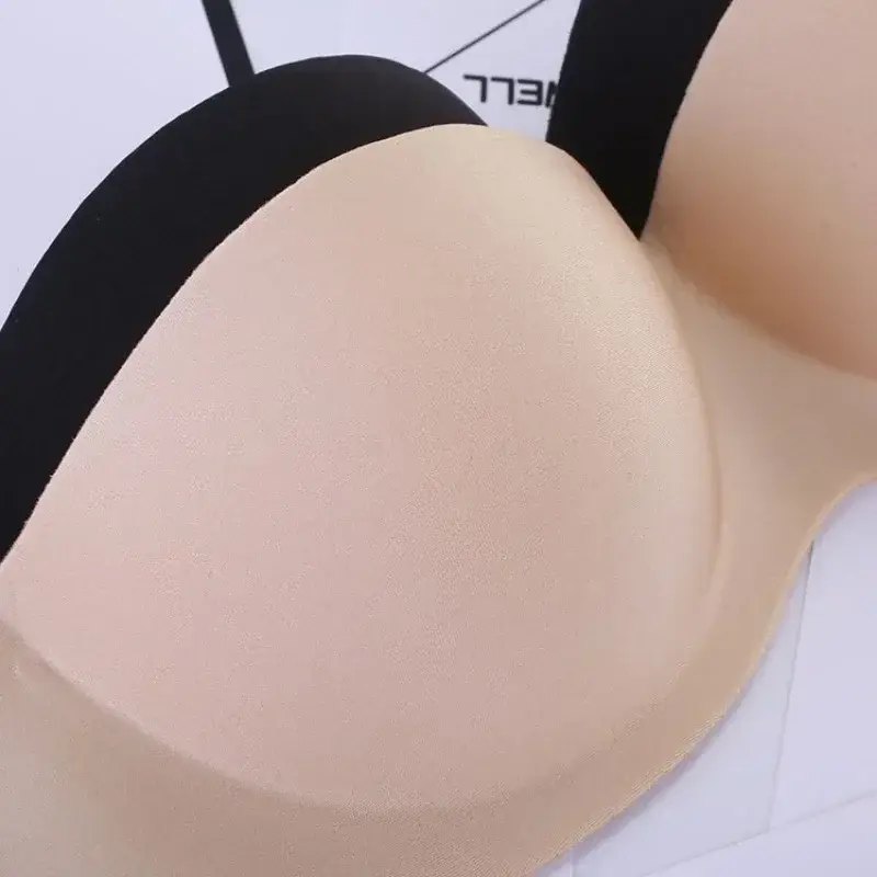 Sexy Strapless Invisible Bras For Women Seamless Underwear Half Cup Bras Without Straps Wire Free Bralette Large Size Lingerie