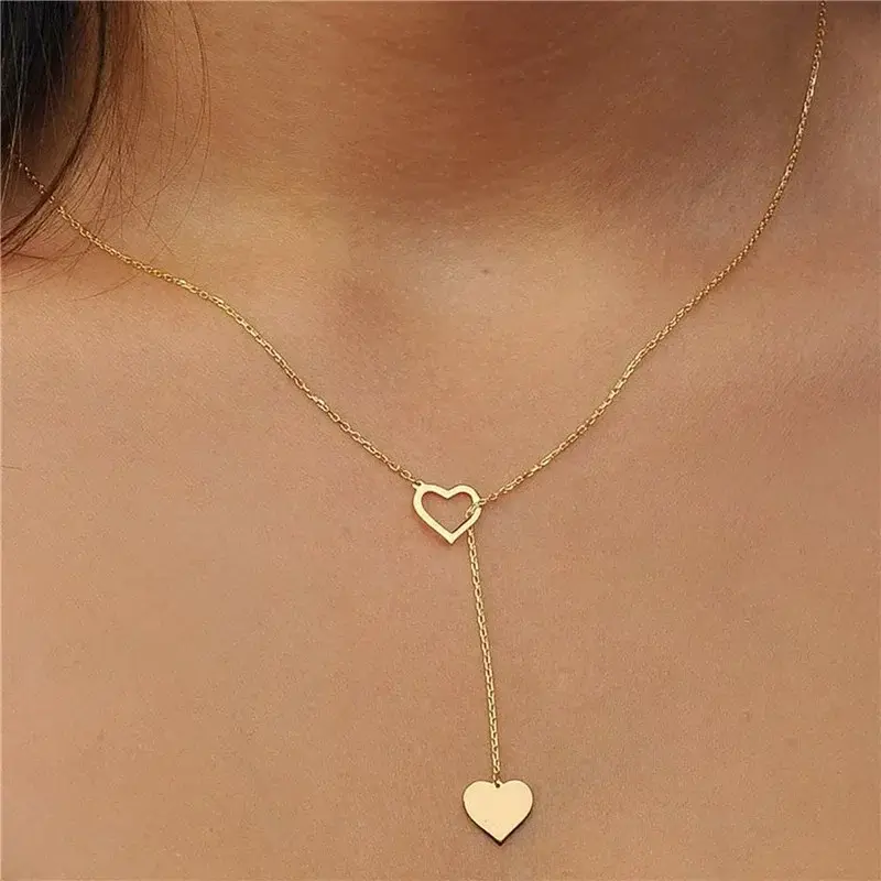 925 Sterling Silver Transformer Adjustable Chain Heart Pendant Charm Necklace Drop Choker Resizable Women Luxury Jewekry