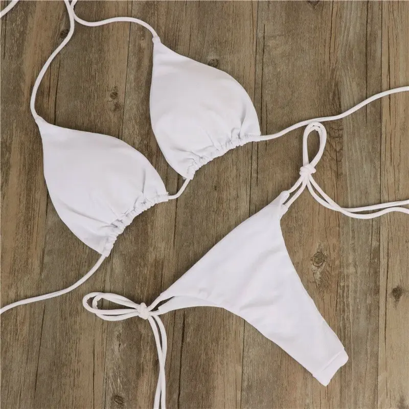 2pcs Sexy Women Summer Swimwear Bikini Set Bra Triangle Suit Swimsuit Bathing Suit Swimming Suit