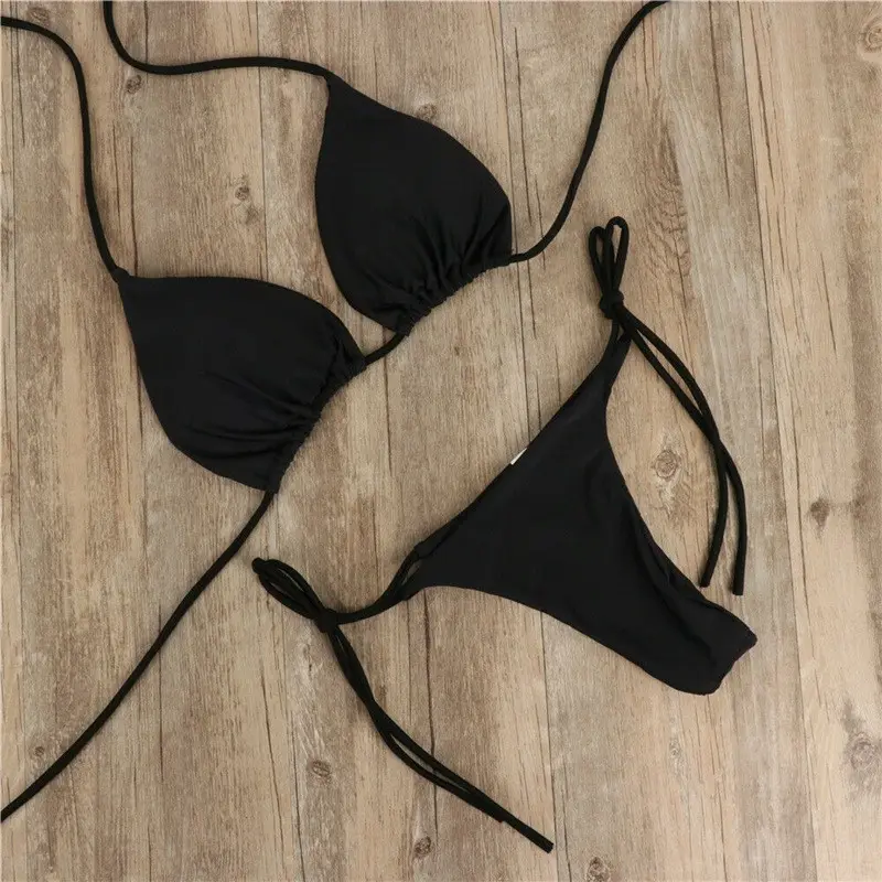 2pcs Sexy Women Summer Swimwear Bikini Set Bra Triangle Suit Swimsuit Bathing Suit Swimming Suit