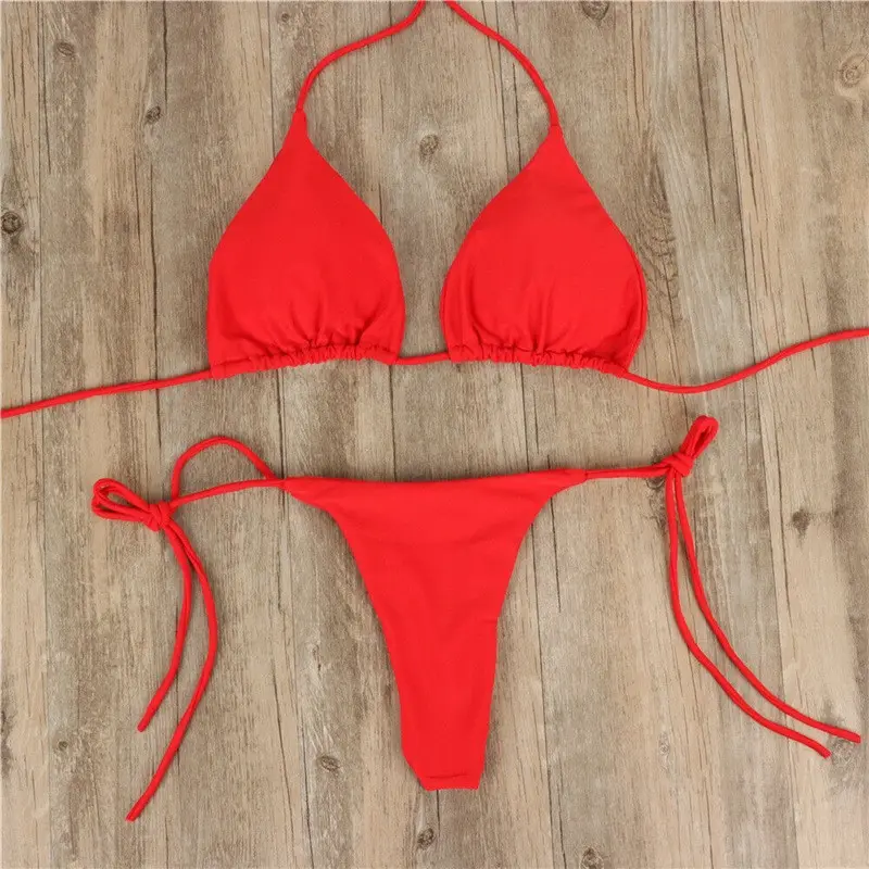 2pcs Sexy Women Summer Swimwear Bikini Set Bra Triangle Suit Swimsuit Bathing Suit Swimming Suit