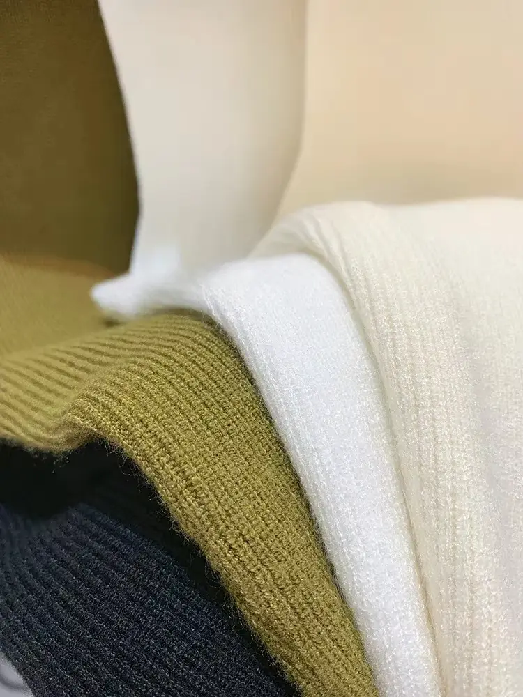 Spring Autumn Temperament Knitted Sweater Vest Women's Half-turtleneck Camisole Cropped Top Sleeveless Tank Top