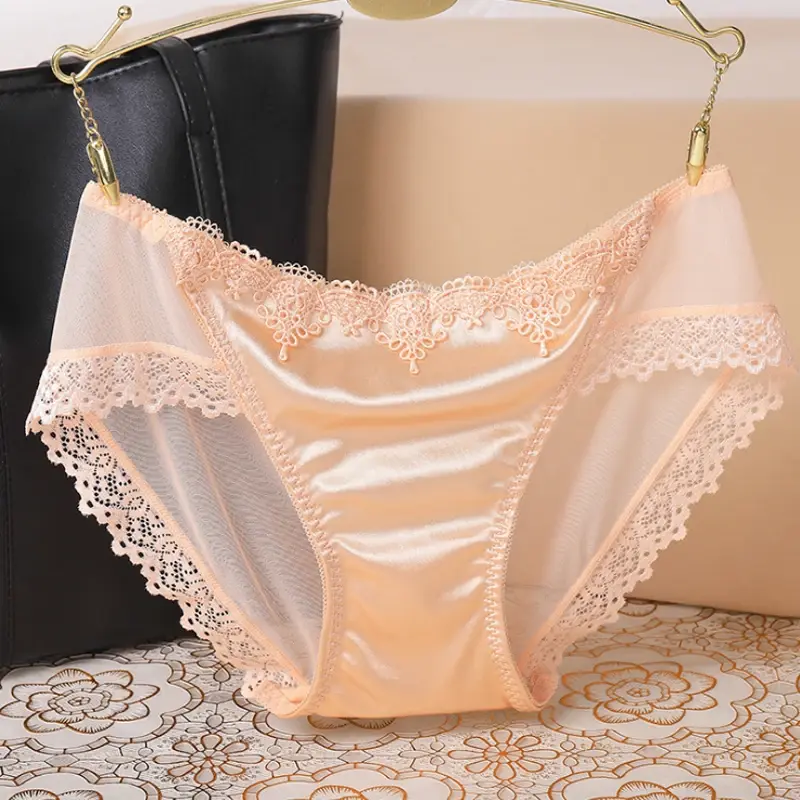 Women's Panties Underwear Lace Briefs Seamless Panties for Women Elastic Low-Waist Underpant Lady Sexy Female Intimates Lingerie