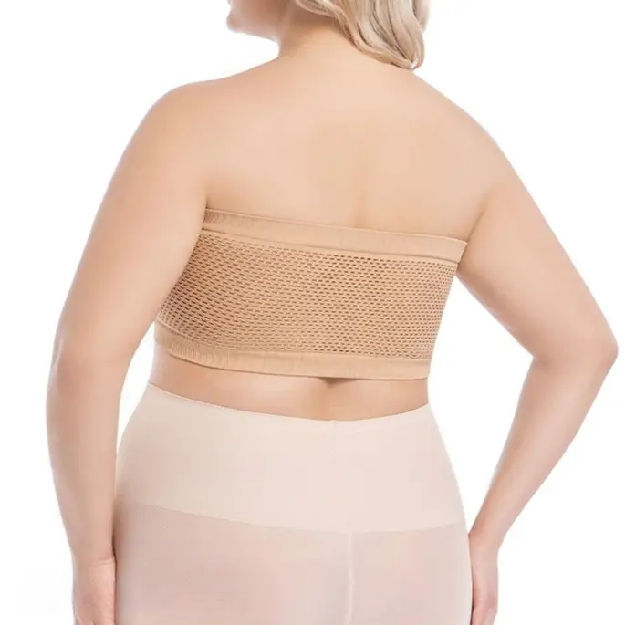 Sexy Front Button Strapless Bras For Women No Underwire Seamless Bralettes Women Wireless Bra Soft Support Plus Size Tube Top