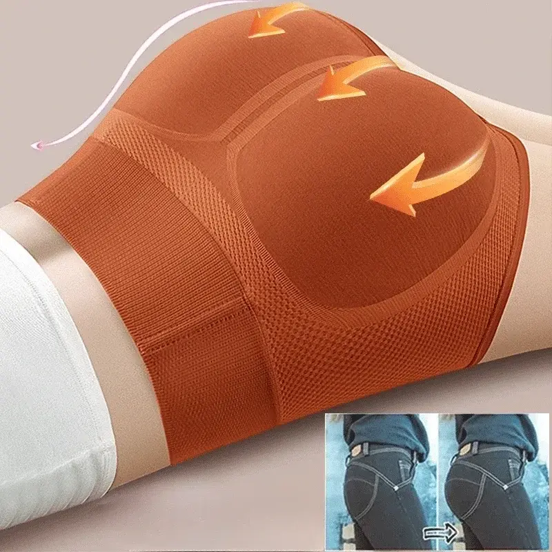 High Waist Women's Triangle Underwear Warm Pants Tummy Control Panties Cotton Underwear Lady Tummy Control Panties