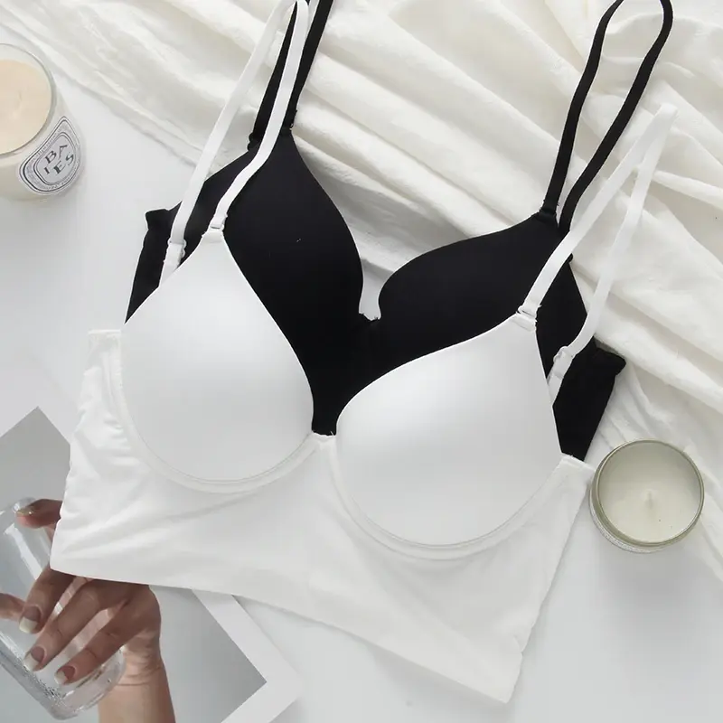 Women's Backless Bra Invisible Bralette Lace Wedding Bras Low Back Underwear Push Up Brassiere Seamless Lingerie Sexy Corset Bra