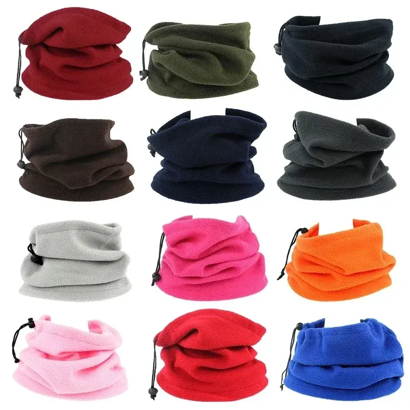 Polar Fleece Neck Scarf Winter Thick Cycling Bandana Women Men Face Neck Warmer Multifunction Cover Hat Tube Scarves