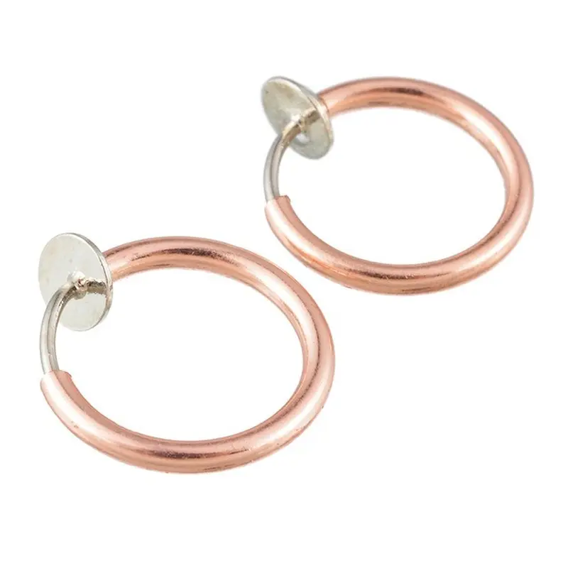 1PCS Earrings Nose Lip Hoop Ring Stainless Steel Fake Piercing Cartilage Earrings Septum Helix Piercing Body Jewelry