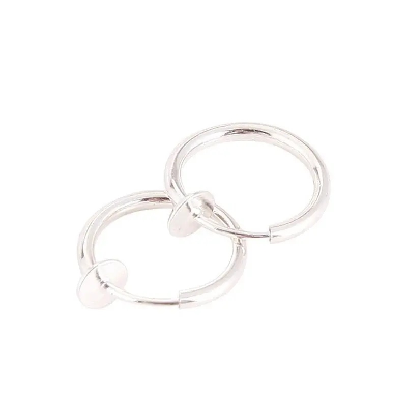 1PCS Earrings Nose Lip Hoop Ring Stainless Steel Fake Piercing Cartilage Earrings Septum Helix Piercing Body Jewelry