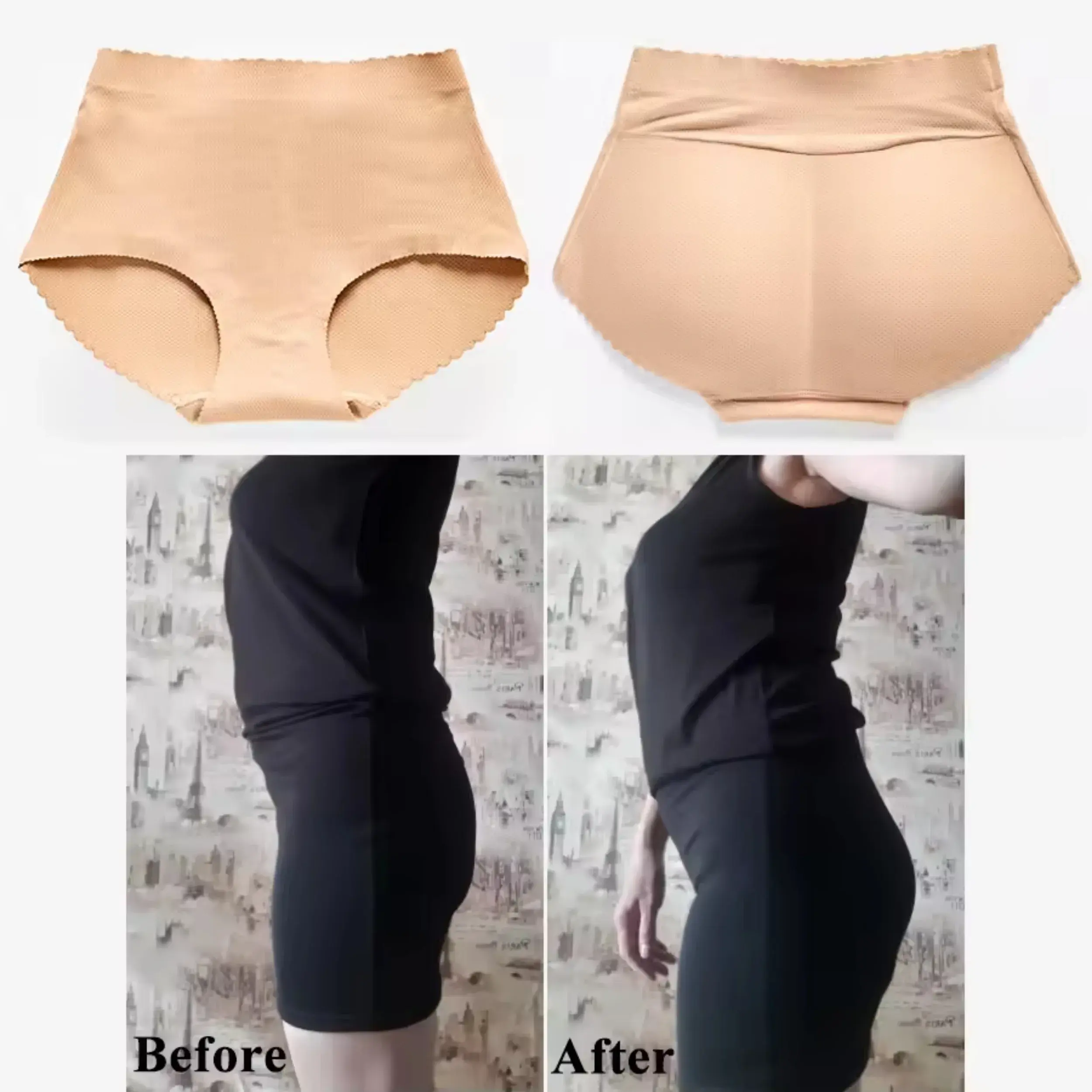 High Waist Hip Butt Enhancer Shaper Fashion Seamless Underwear Breathable Butt Lifter Panties for Women