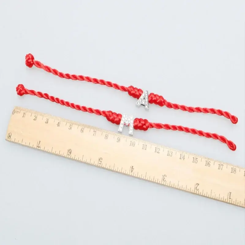 1PC 26 Letters Red Thread String Letters Bracelets Red Rope Charm Women Lucky Bracelet Aolly Jewelry Gift for Couple