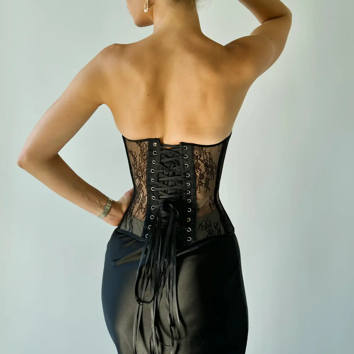 Black Mesh Lines Patchwork Vest Women Y2K Print Chest Wrap Sexy Backless Skinny Strctch Summer Trend Streetwear Tops