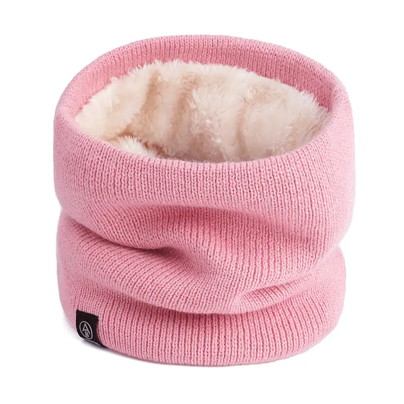 Fashion Winter Scarf for Women Children Boy Girl Knitted Scarf Thickened Wool Collar Scarves Neck Scarf Warm Neckchief Ski