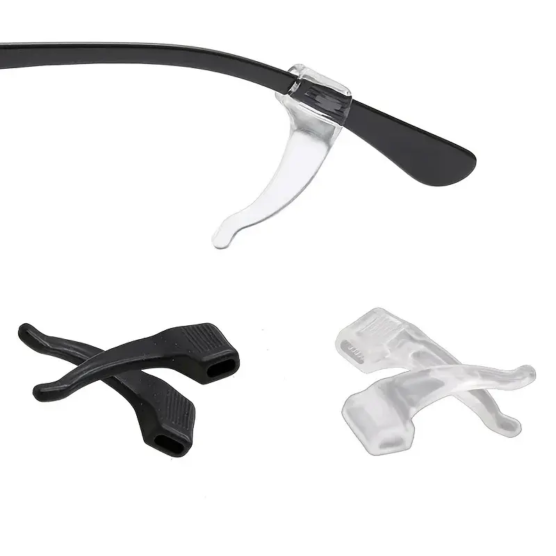 10/20pcs Anti-slip Silicone Ear Grip Glasses Eyeglasses Leg Ear Hook Stopper Bracket Fastener Accessories Eyewear Holder Temple