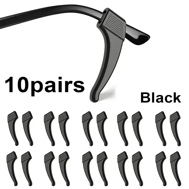 10/20pcs Anti-slip Silicone Ear Grip Glasses Eyeglasses Leg Ear Hook Stopper Bracket Fastener Accessories Eyewear Holder Temple