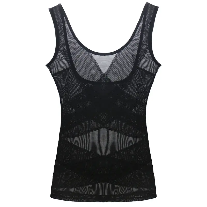 Seamless Breathable Mesh Intimates Body Shaping Women High Elastic Control Tummy Vest Female Slimming Belly Waist Corset