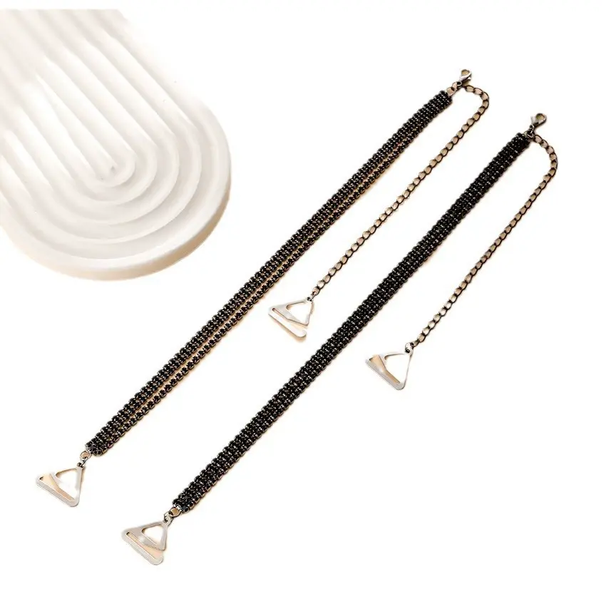 Fashion Shoulder Straps Crystal Underwear Straps Metal Bra Straps Non-Slip Sexy Invisible Cool Women Bra Strap For Decor