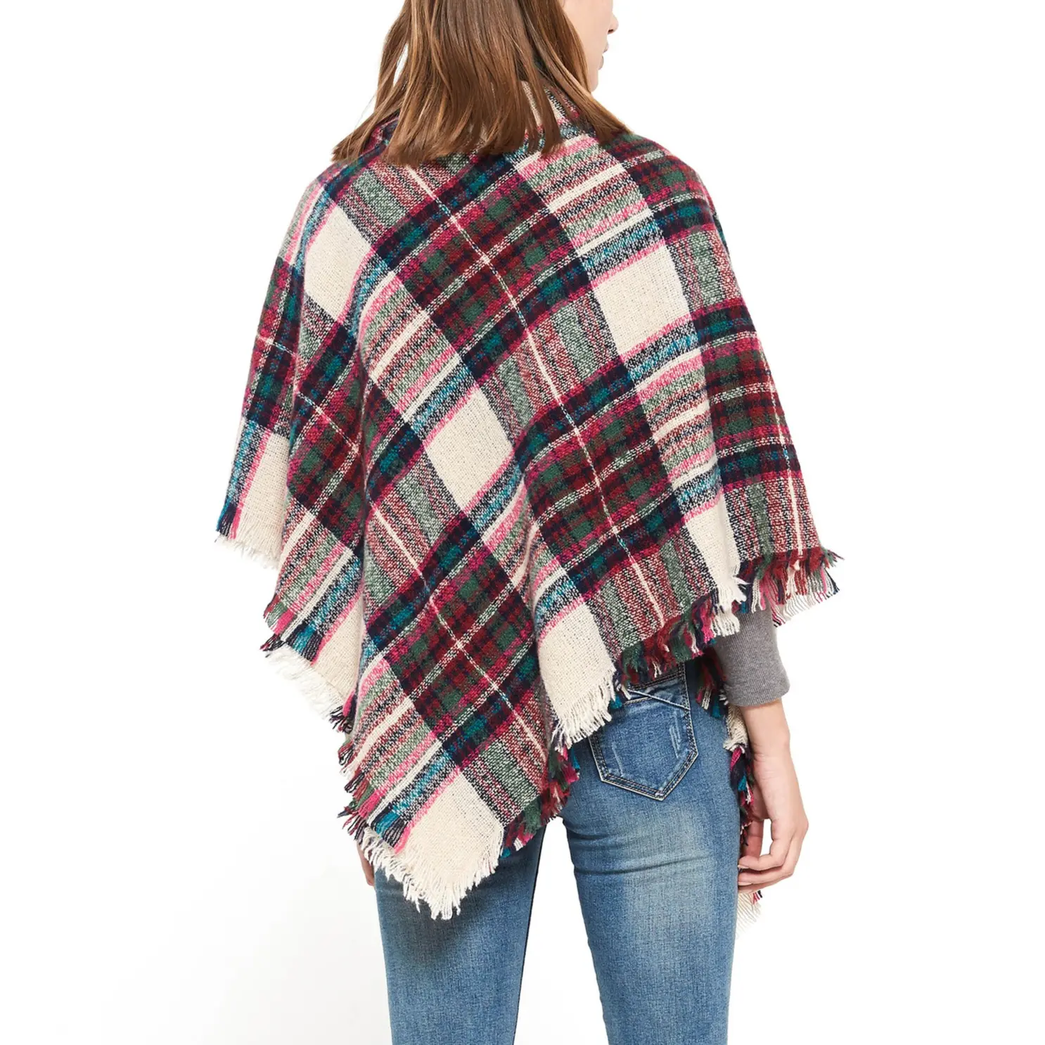 Women Winter Scarf Triangle Knitted Scarf Casual Ladies Plaid Pashmina Shawl and Wrap Female Foulard Scarves Echarpe Bufanda