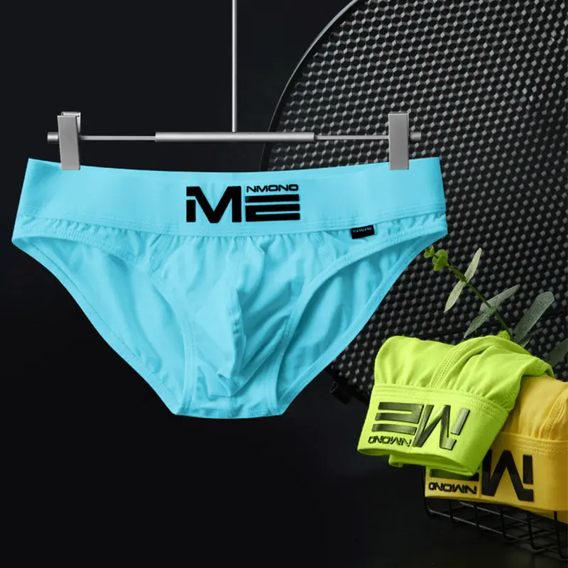 Men Underwear with Front Fly Men's Low-rise Briefs with 3d U-shaped Bag Wide Elastic Waistband Sexy Space Functional Fly for Men