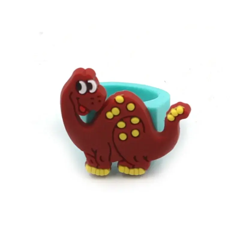 10Pcs Cartoon Dinosaur Rings Birthday Party Favors Christmas Gifts Children Toys Pinata Fillers Kindergarten Rewards Gifts