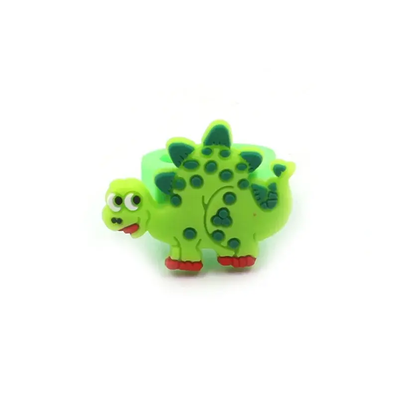 10Pcs Cartoon Dinosaur Rings Birthday Party Favors Christmas Gifts Children Toys Pinata Fillers Kindergarten Rewards Gifts