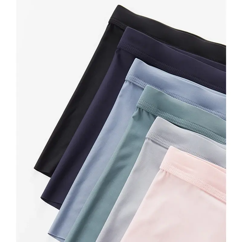 Summer Men Boxers Briefs Ice Silk Seamless Underwear Sexy Lingerie Underpants Shorts Ultra-thin Breathable Panties