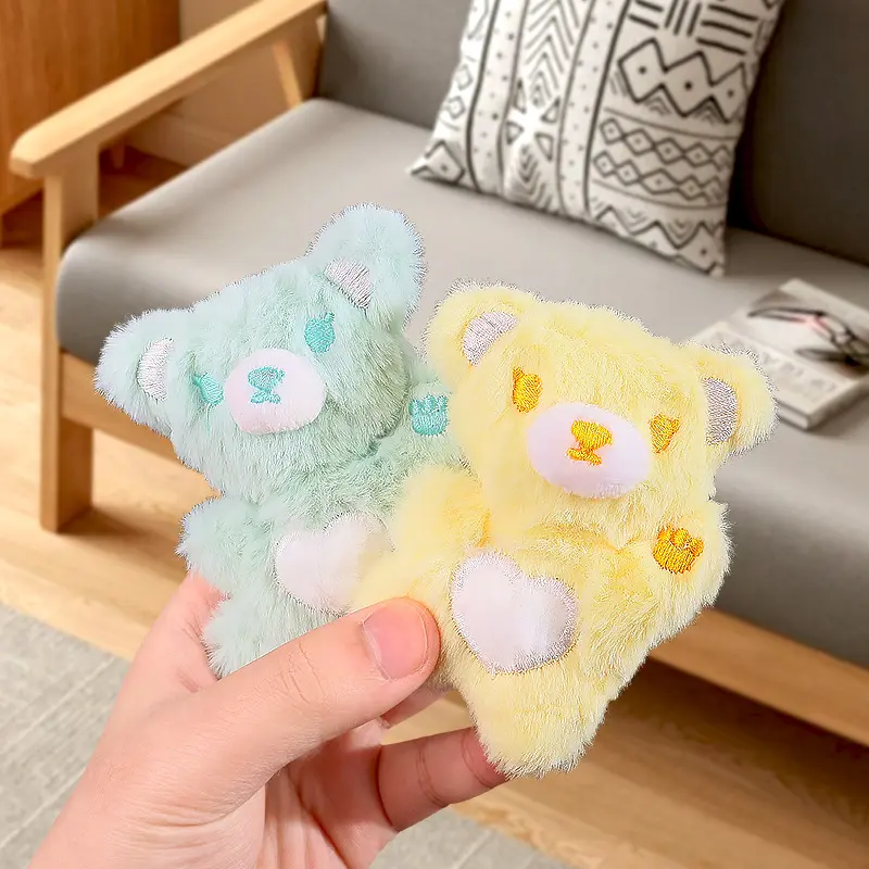 New Keychain Cute Cartoon Plush Key Ring Charm Car Key Accessories Backpack Decoration Pendant Children's Birthday Gifts