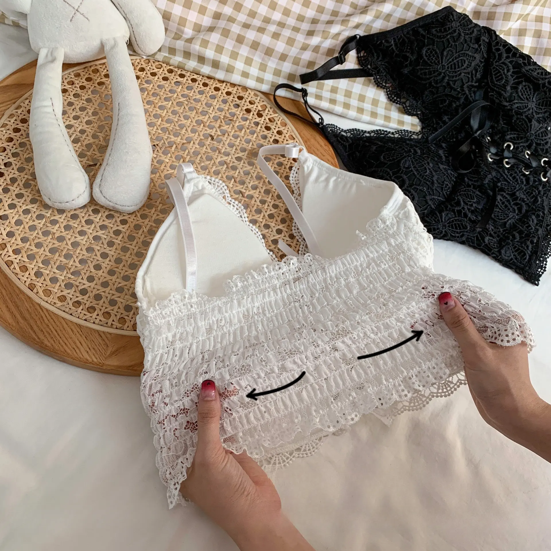 Y2K Crop Top Lace Sexy Club Tube Top Wrapped Vests Underwear For Women 2023 Summer Push Up Bra Tank Top Slim Bralette Tees