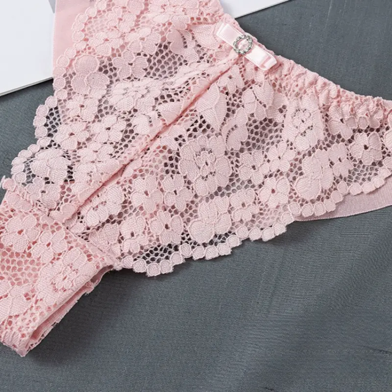 Lace Thong Women Lace Low Waist Panties Sexy Transparent Underwear Ladies Briefs Lingere Panty Underware Womens Lingerie
