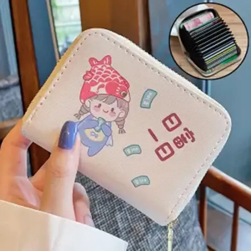 Wonder Bags  Trend Cute Wallet for Women Coin Purse Aesthetic Kawaii Card Holder Korea Style Travel Teenager Girl Fashion