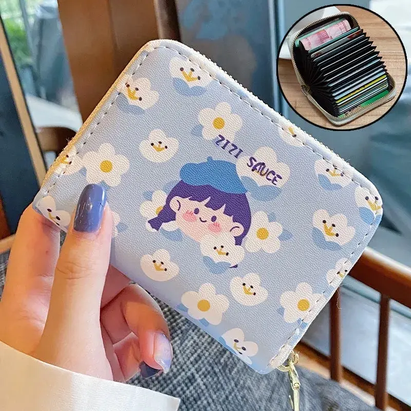 Wonder Bags  Trend Cute Wallet for Women Coin Purse Aesthetic Kawaii Card Holder Korea Style Travel Teenager Girl Fashion