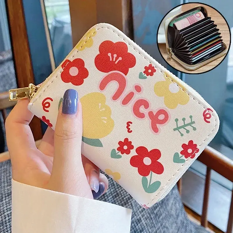 Wonder Bags  Trend Cute Wallet for Women Coin Purse Aesthetic Kawaii Card Holder Korea Style Travel Teenager Girl Fashion