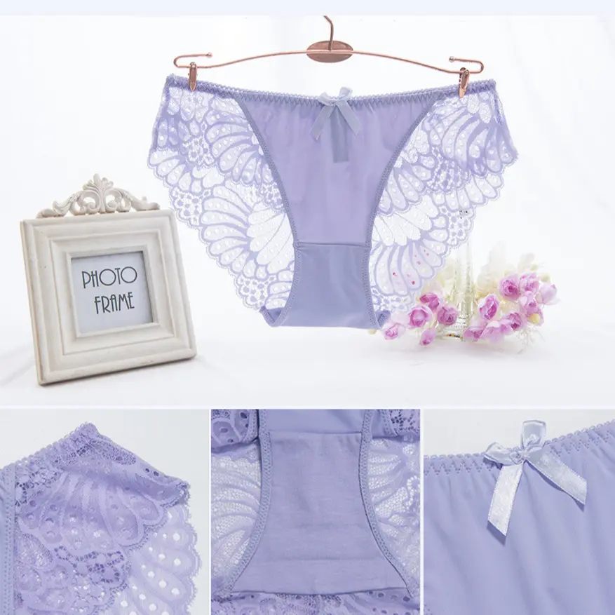 Sexy Panties Seamless Women Breathable Women's Briefs Female Soft Lace Underwear Lady  Lingerie Plus Size Underpants