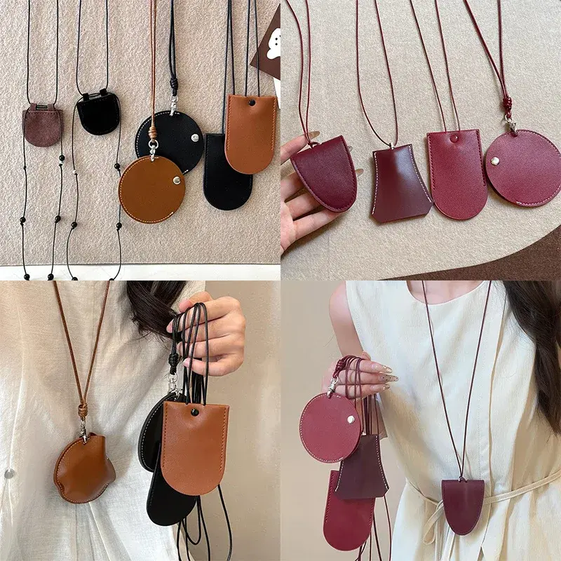 Neck Magnetic Multi functional Leather Sunglasses Clip Necklace Women Outdoor Travel Portable Storage Hanging Rope Accessories